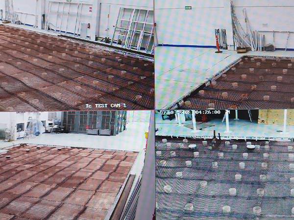 Installation monitoring video of copper expanded metal sheet